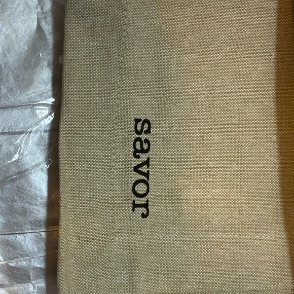 Mud Pie Tan Cotton Napkins with Embroidery set of 4 - Picture 5 of 6